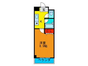 アルビオン新北野の物件間取画像